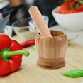 thumbnail image 4 of Homoyoyo Wooden Pestle Kitchen Tool with Ergonomic Handle for Garlic Crushing and Food Muddling, 4 of 8