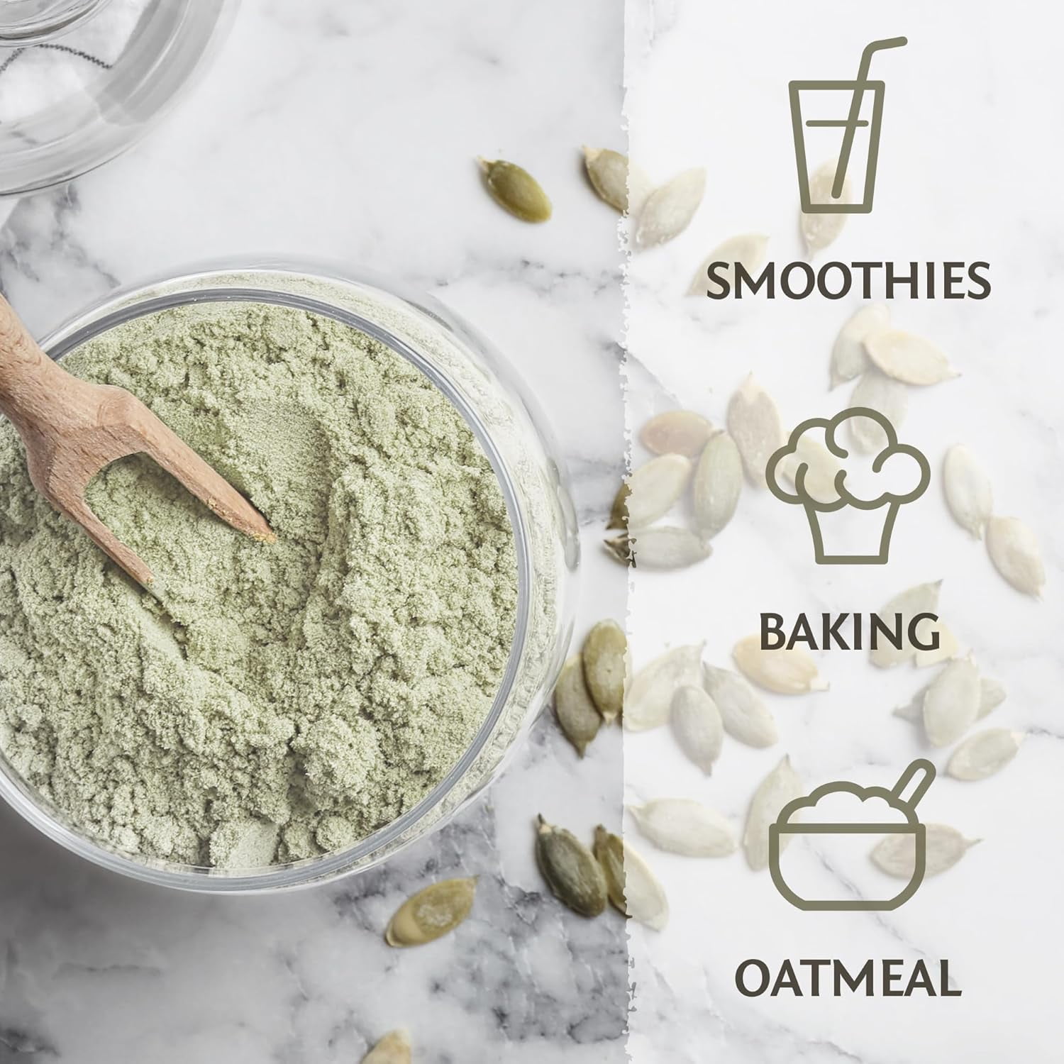 Sunwarrior Harvest Organic Pumpkin Seed Protein Powder, 20g Protein, Unflavored, 15.8 oz