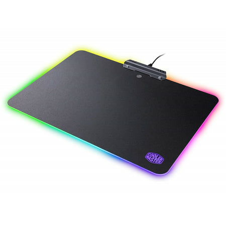Cooler Master MasterAccessory RGB Hard Gaming Mousepad with Optimized Surface Non-Slip Grips and Nine RGB