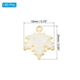 thumbnail image 2 of Uxcell Maple Leaf Pendants, 60 Pack Enamel Tree Leaf Beads Metal Leaves Charm for Jewelry Making, White, 2 of 5