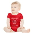 thumbnail image 3 of FAOWME Boys Girls Short Sleeve Letter Prints Bodysuit Onesie One-Piece Red 9-12 Months, 3 of 6