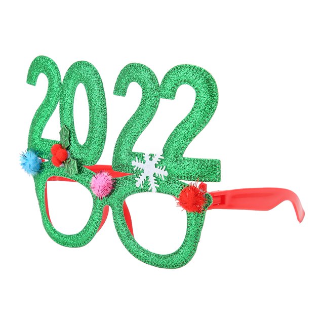 Gafas de fiesta navideñas, montura de gafas navideñas, gafas de disfraz navideñas brillantes, montura de gafas navideñas, mejora tu experiencia