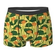 thumbnail image 6 of Men's Boxer Briefs, Green LeavesCalla Lily Flowers Soft Comfy Mens Underwear Boxer Briefs Breathable With Widen Waist, 6 of 7