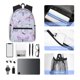 thumbnail image 4 of Easygdp Purple Butterfly Mochila Casual para Portátil, Mochila para Escuela, Viajes, Negocios, 4 of 6