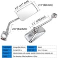 thumbnail image 2 of HLONK Vintage Bike Mirror Metal bicycle mirror for handlebars Rearview Mirror Cruiser Bike Mirror Electric Bike mirror Side Mirror Galvanized Steel Frame for The Retro Bike Parts, 2 of 7