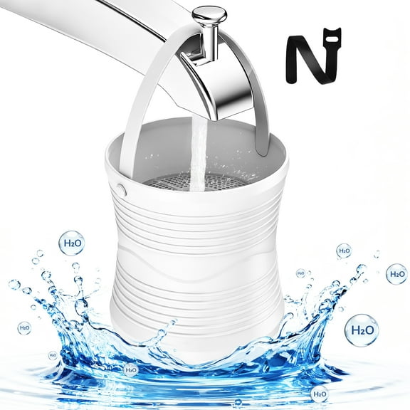 Atzeste Bath Filter for Tub Faucet, Bathtub Bath Water Filter, Hard Water Softener, 2500 Gallons, Removes Contaminants, Chlorine and Fluoride, BPA Free, for Softer & Healthier Skin