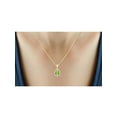 thumbnail image 3 of JewelersClub 3/4 Carat T.G.W. Peridot And White Diamond Accent 14k Gold Over Silver Pendant, 3 of 4