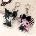 thumbnail image 2 of Sanrioed-Colgante de acrílico de dibujos animados Kawaii, llavero de pareja, colgante de viento oscuro, My Melody, 10cm, 2 of 5