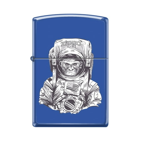 zippo custom design space chimp animal in astronaut suit windproof