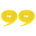thumbnail image 3 of Uxcell 2 juegos de cordones elásticos sin atar, cordones planos sin nudos, cuerdas elásticas para zapatos de adultos, zapatillas, amarillos, 3 of 6