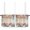 Blue Beige, variant on Blue Orange Thanksgiving Fall 2 Panel Kitchen Curtains for Small Windows, Maple Leaf Pumpkins Rustic Bathroom Tier Curtain, Short Window Treatment for Bedroom/Living Room 55"x36"