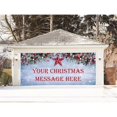 thumbnail image 1 of Large Merry Christmas Holiday Banner Garage Door Mural Winter Snowman Santa Scene Outdoor Indoor Decorative Wall Sticker, 1 of 6