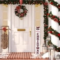 thumbnail image 2 of Northlight 35" Plaid "Merry Christmas" Porch Board Sign Decoration with Large Jingle Bell, 2 of 6