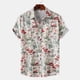 thumbnail image 4 of Camisa informal de manga corta con estampado hawaiano para vacaciones en la playa para hombre, holgada, de gran tamaño, para verano, 4 of 5