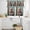 White, variant on Bathroom Hippo Kitchen Curtains Sets for Windows 24 Inch Length, Toilet Animals Vintage Rod Pocket Window Treatments Tier Curtains and Valances Set for Bedroom/Bathroom
