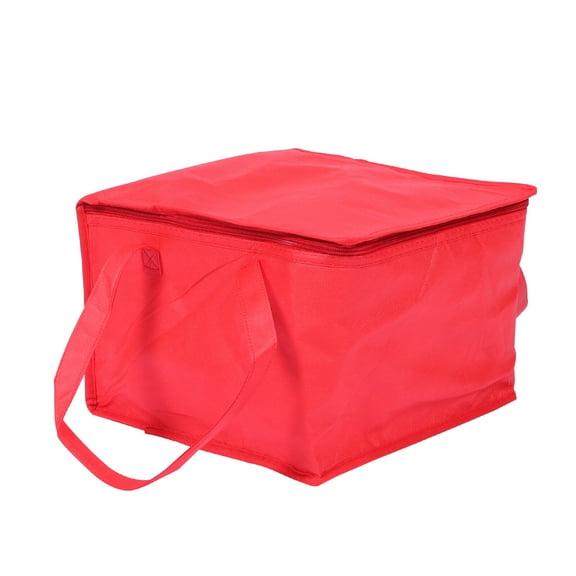 HONMEET Sturdy Red Insulated Food Storage Bag for Takeaway Pizza and Outdoor Heat Preservation