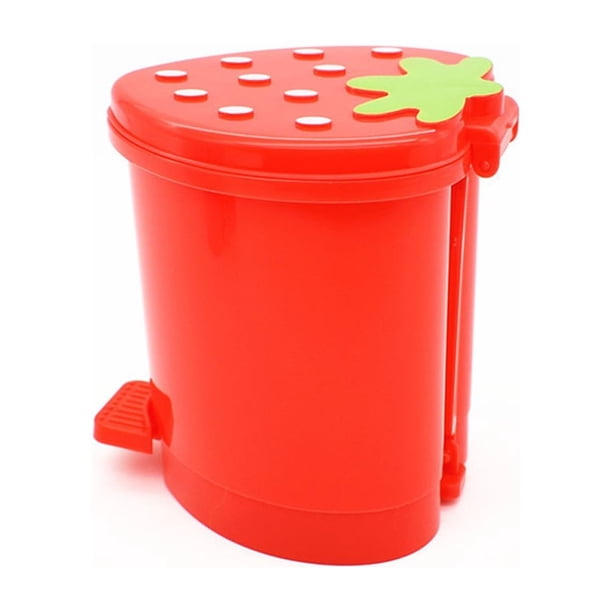 EeaseMX Papelera de escritorio con forma de fresa para cocina