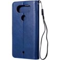 thumbnail image 4 of HAHDAXIA Compatible for Case LG V20 Mini, PU Leather Folio Card Holder Storage Wallet Case,Magnetic Closure Shockproof Kickstand for Women Men Blue & 2X Screen Protector, 4 of 7
