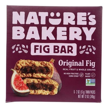 Nature's Bakery Stone Ground Whole Wheat Fig Bar - Original - Case of 6 - 2 oz.