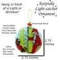 thumbnail image 3 of Woodland Santa Friends Christmas Tree Ornament - Art Glass Light Catcher, 3 of 3