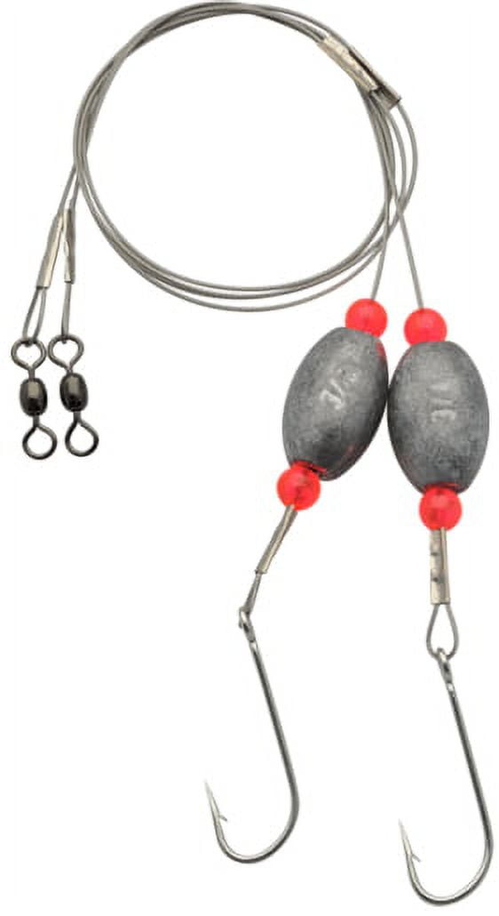 Eagle Claw 18" Ready Rig with 3/4oz. Egg Sinker, 2 Pack