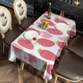 thumbnail image 2 of Strawberry Plants Fruit Heart White Pattern Rectangle Tablecloth 60"x102",Waterproof Polyester Rectangle Table Cloth, Wipeable Spillproof Polyester Tablecloth for Dining, Camping, Indoor and Outdoor, 2 of 6