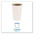 thumbnail image 2 of Paper Hot Cups, 16 oz, White, 50/Sleeve, 20 Sleeves/Carton | Bundle of 2, 2 of 4