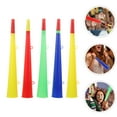 thumbnail image 3 of Aloha 5pcs Stadium Horn Plastic Trumpet Noisemakers for Sporting Events Graduation Games Sports Mixed Color, 3 of 7
