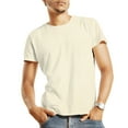 thumbnail image 3 of DALIX Ivory Cream Garment Dye Mens Cotton T Shirt Made in USA - Extra Large, 3 of 3