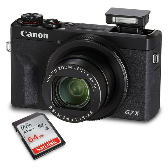 Canon PowerShot G7 X Mark III Digital Camera (Black)   64GB Memory Card