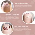 thumbnail image 2 of 1pc Small Desktop Trash Can Cute Household Storage Bin, 2 of 8