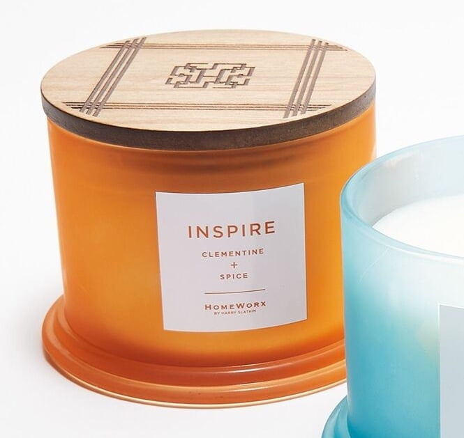 "HomeWorx by Harry Slatkin 14oz Aromatherapy Glass Candle "