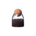 thumbnail image 1 of Tarro de cristal para guardar alimentos, recipiente de cristal hermético, tarro para dulces, con bola de corcho, tarro para especias, azúcar, café, galletas, 1 of 6