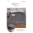 thumbnail image 2 of Lightweight Super Soft Easy Care Cotton Sheet with High Elastic Elastic Bands 360° Full Wrap Design Breathable Waterproof--Brown, 2 of 7
