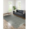 thumbnail image 2 of EORC Gray Hand Knotted Wool Contemporary Lori Baft Rug, 8' x 10', 2 of 6
