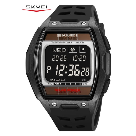 SKMEI Men's Watches Sports Outdoor Digital Watch Waterproof Military Watch for Men with Alarm/Backlight/Solar Energy