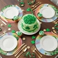 thumbnail image 6 of Round Woven Placemats set of 8, Gnome St. Patrick's Day Washable & Heat Resistan-t Plastic Wipeable Placemats for Round Table Four Leaf Clovers Kettle Rainbows Kitchen Dining Table Decor, 15in,, 6 of 9