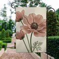 thumbnail image 4 of Brown Poppy Floral Garden Flag 12x18 Inch Double Sided - All Weather Polyester, Fade Resistant Outdoor Decorative Flag for Yard, Patio, Spring & Summer, 4 of 5