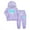 A-4588Light Purple, variant on MEZZALL Baby Outfits Sweatshirt Trousers Sets Toddler Boys Fall Winter Dinosaur Print Zipper Hoodie Tops Sweatsuit Pants Sets Tracksuits Dailywear Soft / 3-4 Years