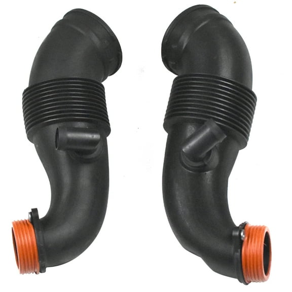 Panlongic LEFT & RIGHT Air Intake Boot Pipe FOR BMW X5 X6 13717638568 13717638569