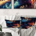 thumbnail image 2 of Designart "Cosmic Aura Camo IV" Abstract Throw Pillow - Modern Pillow For Couch - Insert And Pillows Covers For Living Room Decor, 2 of 5