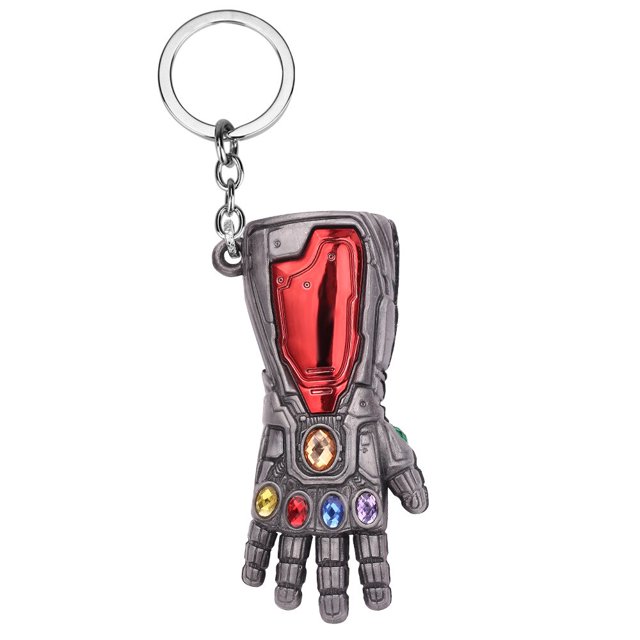 LLavero de Marvel Iron Man Los Vengadores 4 Endgame Infinity Gauntlet Charm, llavero colgante, accesorios, juguetes, regalos para niños Fivean unisex