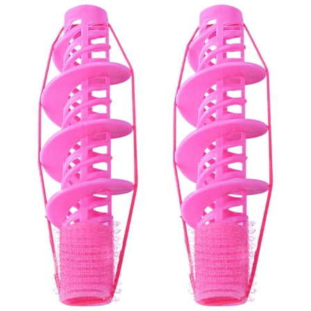 OFFIGAM 2pcs Plastic Hair Rollers for Short Hair Salon Use, Easy Styling Tools for Women and Girls