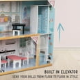 thumbnail image 3 of Lil' Jumbl 3 Story X-Large Kids Wooden Dollhouse with Elevator, Accessories & Furniture, 3 of 6