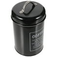 thumbnail image 6 of Qumonin Metal Coffee Canister for Ground Coffee, Airtight Container (Black), 6 of 7