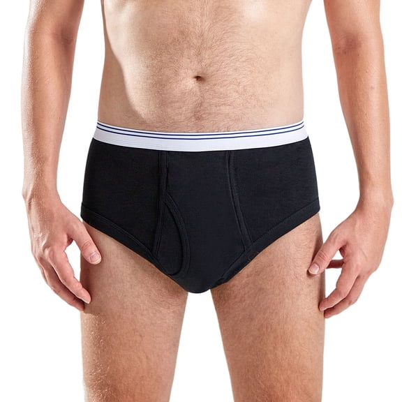 CARER Washable Absorbency Urinary Incontinence Underwear for Men, Bladder Leak Proof Briefs 1 Pack