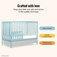 thumbnail image 4 of Dream On Me Convertible Crib Toddler Guard Rail in Aqua Sky, Converts Cribs to Toddler Beds, 4 of 5