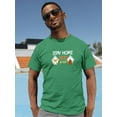 thumbnail image 2 of Stay Home Corgi And Coffee T-Shirt Men -Image by Shutterstock, Male Large, 2 of 4