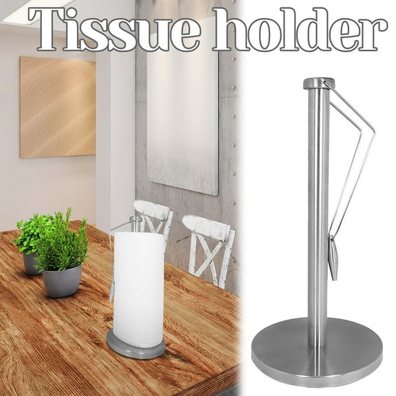 Tupukom Under $15 Toilet Paper Holder with Shelf Adhesive or Screw Wall Mount Toilet Tissue Roll Holder Toilet Paper Storage Bathroom Accessories,stainless steel