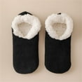 thumbnail image 2 of EnJoCho Women'S Thermal Fluffy Socks Women's Winter Super Thick Couple's Home Short Shoes And Socks Lamb's Wool Warm Plush Floor Socks Women'S Soft Fluffy Winter Socks, 2 of 3